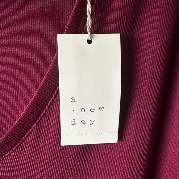 a new day Deep Burgundy Long Sleeve Tee - Picture 3 of 4